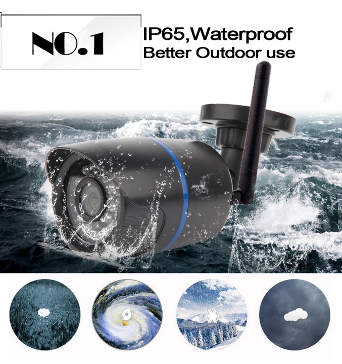 Wifi ip camera outdoor waterproof color box iphone compatible ip615w yonis - 7