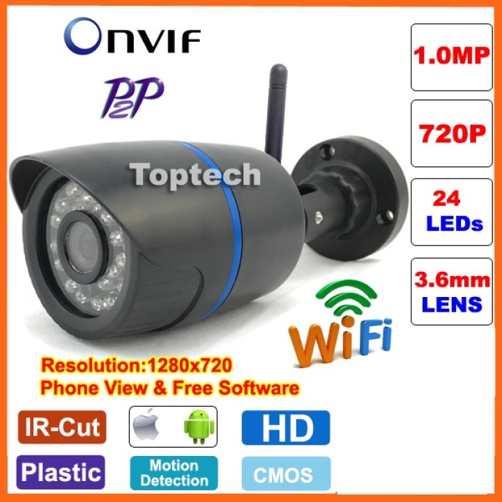 Wifi ip camera outdoor waterproof color box iphone compatible ip615w yonis - 9
