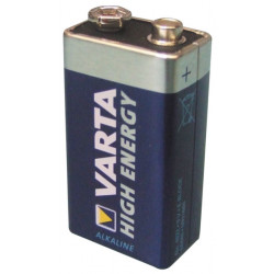 Pila alcaline 9v 500ma (6lr61 6lf22 1604) varta alimentazione pile batterie varta - 1