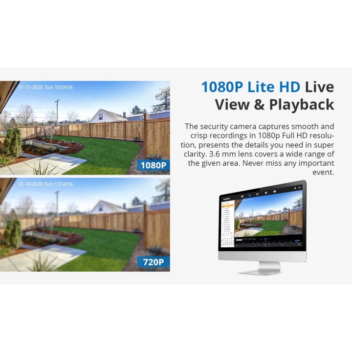 système de sécurité vidéo TVI DVR 16 canaux + disque dur + 12 camera surveillance 1080p 2.0MP cables