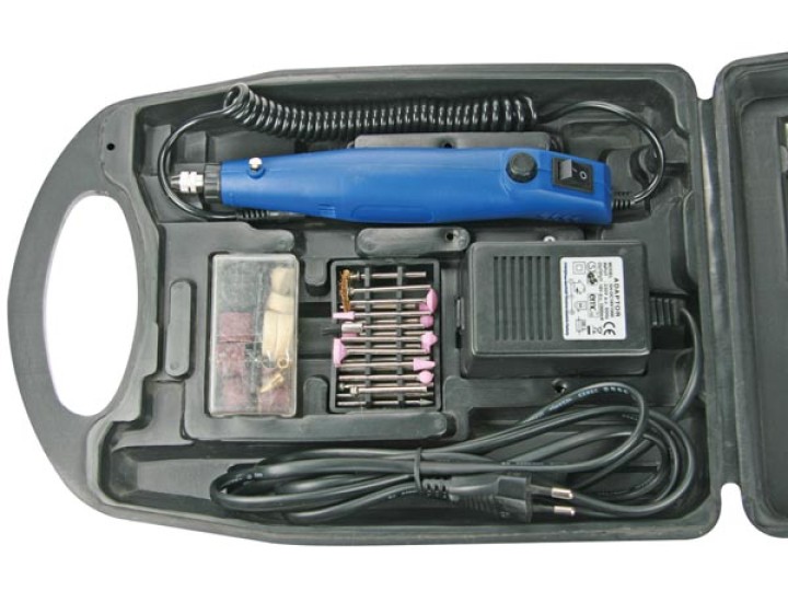 Precisione trapano elettrico e impostare 66 pz vthd06 controllo della velocità di incisione 220v 15w velleman - 1
