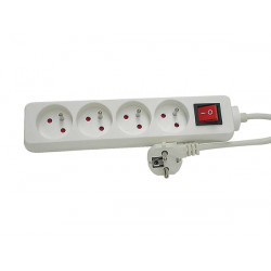 4 way socket outlet with switch velleman - 1