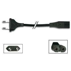 Cable electrico 2m 2 x 0.75mm2 macho a hembra mini net2cg cable sector cables conexiones electricas cable sector velleman - 1