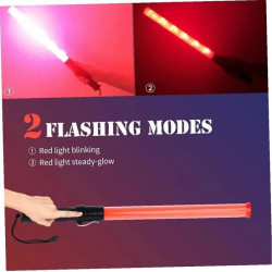 20 Traffic police baton 21 inch red lightingtraffic led safety control reflective warning stick flashlight jr international - 15