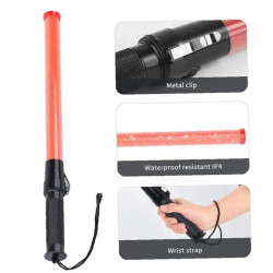20 Traffic police baton 21 inch red lightingtraffic led safety control reflective warning stick flashlight jr international - 16