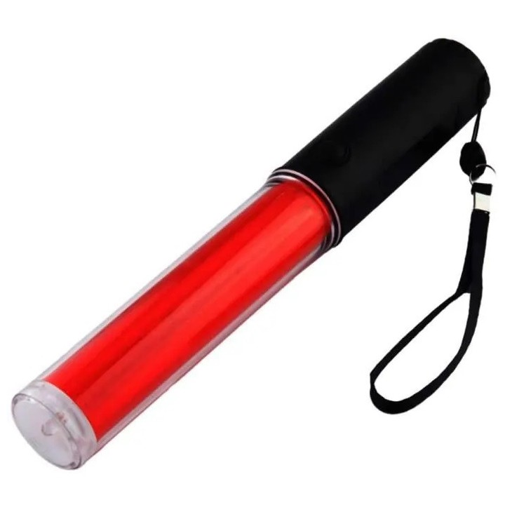 2 Bastone luminoso da 26 cm torcia a LED che illumina il traffico stradale dell'aeroporto a luce rossa eclats antivols - 12