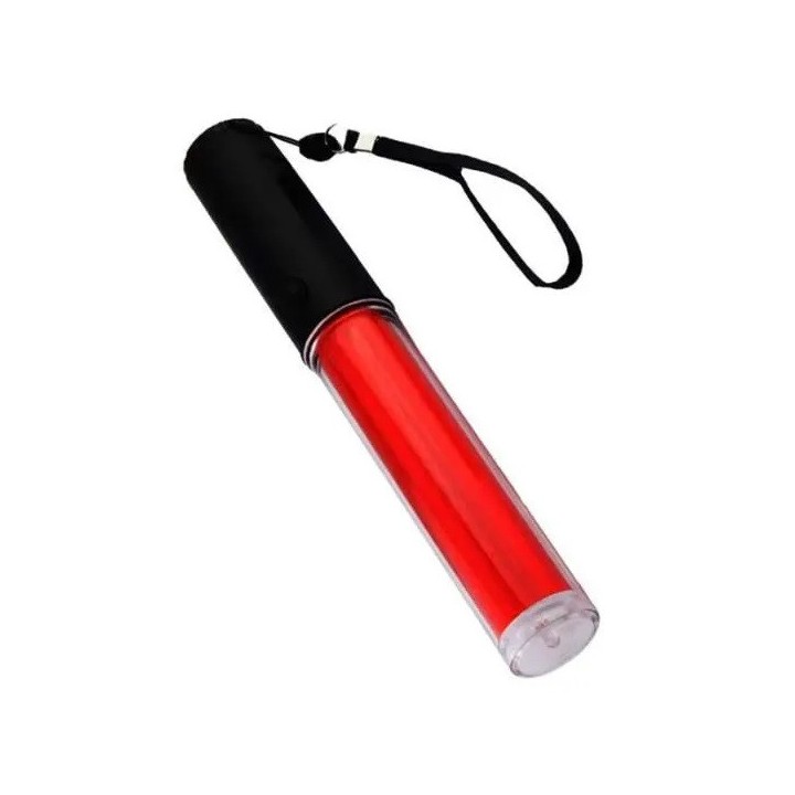 2 Bastone luminoso da 26 cm torcia a LED che illumina il traffico stradale dell'aeroporto a luce rossa eclats antivols - 15