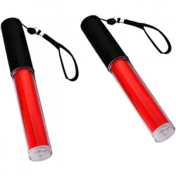 2 Light stick 26cm antorcha LED iluminación semáforo rojo aeropuerto tráfico por carretera eclats antivols - 16