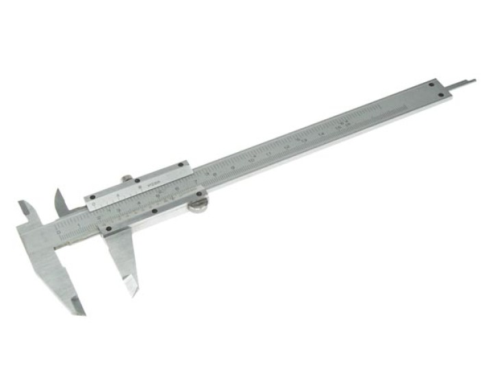 Piede scorrevole nonio calibro 150 millimetri in acciaio inox metallo hmc150 velleman - 1