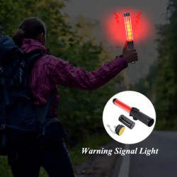 2 Light stick 26cm antorcha LED iluminación semáforo rojo aeropuerto tráfico por carretera eclats antivols - 18