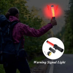 Bastone luminoso da 26 cm torcia a LED che illumina il traffico stradale dell'aeroporto a luce rossa Lovoski - 16