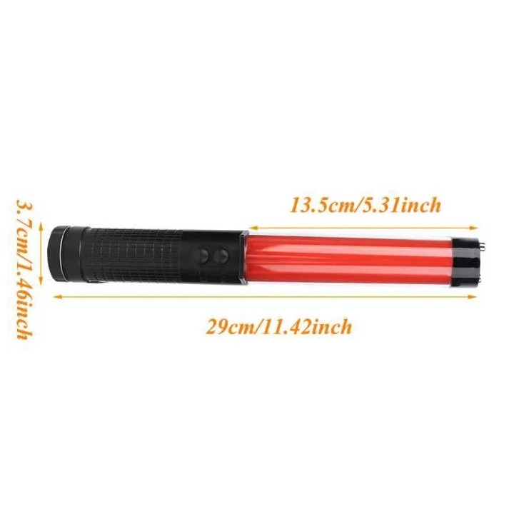2 Light stick 26cm antorcha LED iluminación semáforo rojo aeropuerto tráfico por carretera eclats antivols - 20