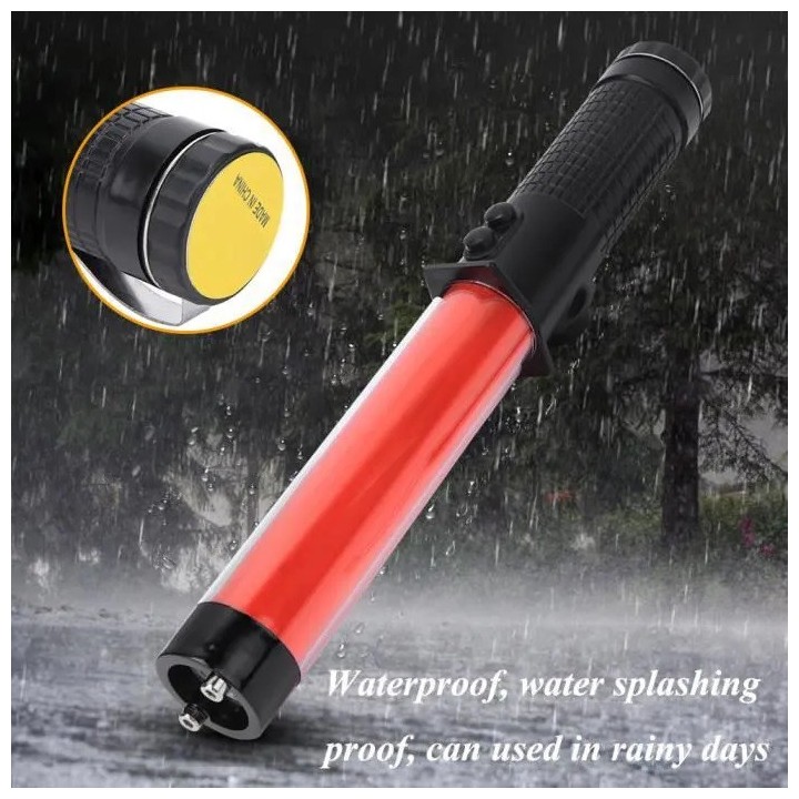 2 Light stick 26cm antorcha LED iluminación semáforo rojo aeropuerto tráfico por carretera eclats antivols - 21