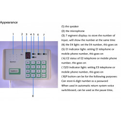 Telephone alarm transmitter with 4 numbers 1 message alarm transmission telephone alarm automatic telephone dialer phone dialers