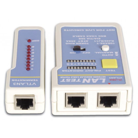 Tester lan tester for rj45, rj12, rj11, rj10 & bnc multi network plug cable  tester tester