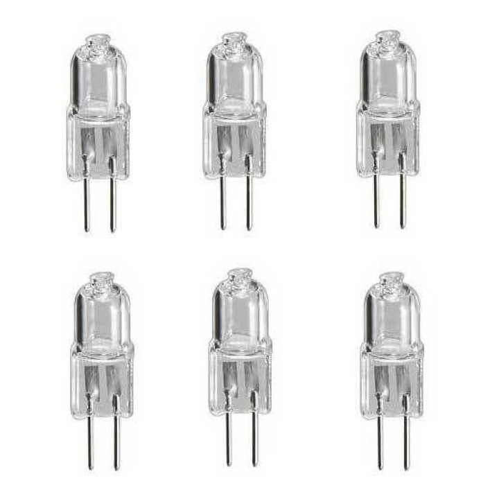 6 g4 jc type halogen lighting light bulb lamp 20w jr international - 1