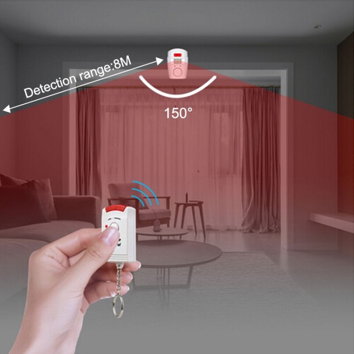 4 Ir detector alarm with 2 remote autonomous movement and volume siren st205 jr international - 12