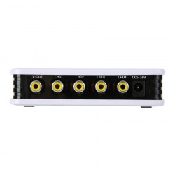 Quadravision 12v pour 4 cameras couleur processeur 4 canaux quadra rca mélangeur vidéo CCTV