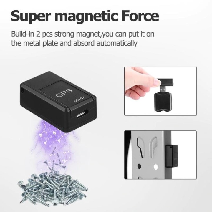 GPS Tracking Device, Konesky Kids Tracking Locator Car Magnetic GPS Tracker Portable Real-Time Positioning Device