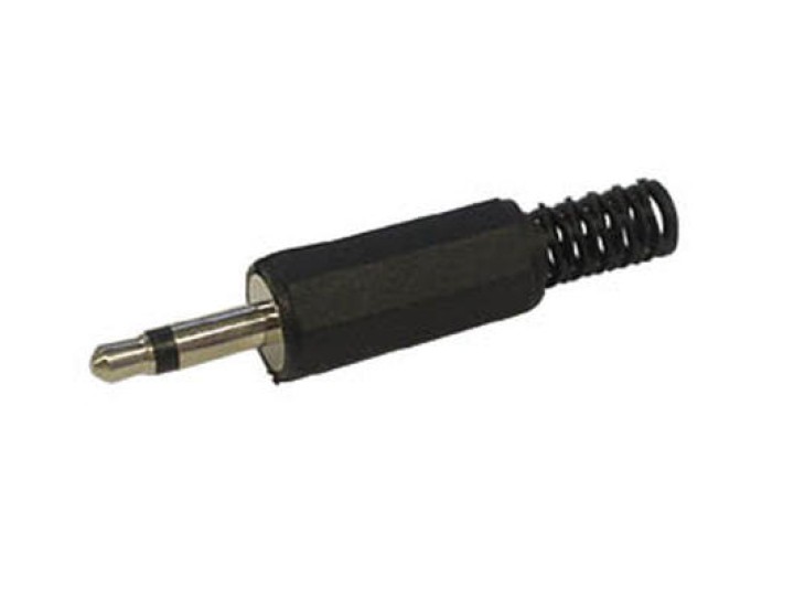 Jack 3.5mm maschio connettore plastica nero jack jack jack connettori velleman - 1