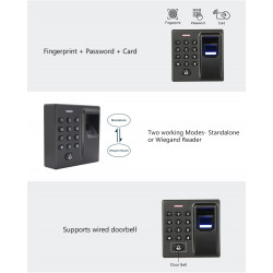 12v biometrico controllo accessi impronta digitale usb 125k hz rfid controller porta standalone