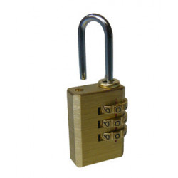 Combinazione lucchetto 25mm 3 cifre del codice di chiusura l'apertura di un serrature sicure fd 6040 silverline - 1