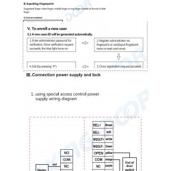 12V biometrische Fingerabdruck-Zugangskontrolle USB 125k Hz RFID Standalone-Türcontroller