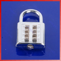 Padlock 25mm 4 dial brass combination lock security lock opening closing 4 number code jr international - 4