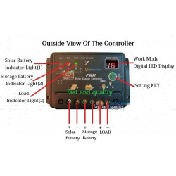 Regolatore carica 30a 13vcc 12v 24v corrente cellule solari dispositivo controllo corrente carica tensione cellule solari jr int