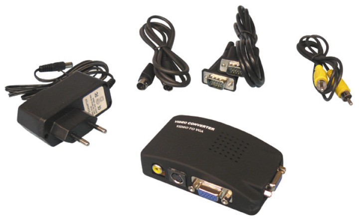 Convertidor señal video tv hacia señal vha transmetor cambia señales adaptador convertidor velleman - 6