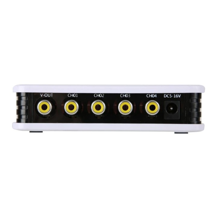 12v quadravision for 4 color cameras 4 channel quadra rca processor CCTV video mixer