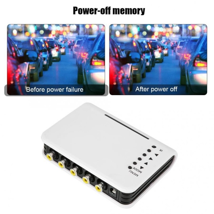 Quadvision 12v per 4 telecamere a colori Processore quadra rca a 4 canali Mixer video CCTV