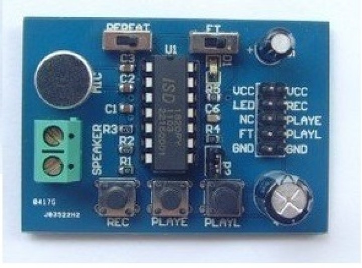 Módulo de grabación de voz con micrófono para leer isd1820 sistema de montaje jr international - 2