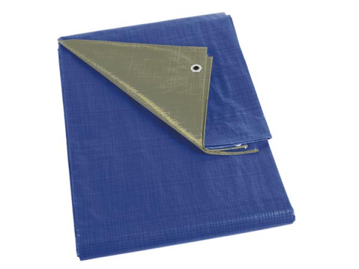 Abdeckplane blau khaki regular 3 x 4m velleman - 1
