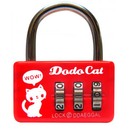 Candado combinación 25mm bloquea 3 dígitos código de cierre de abrir un seguro aihua dodocat jr international - 1
