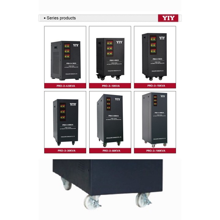 Regolatore di rete trifase 75kw 70kw 65kw 75 kva stabilizzatore di tensione 75000w 250v 220v 75000va