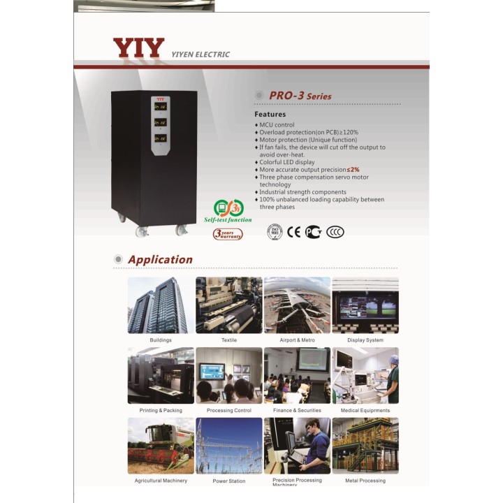 Dreiphasennetzregler 75kw 70kw 65kw 75 kva spannungsstabilisator 75000w 250v 220v 75000va