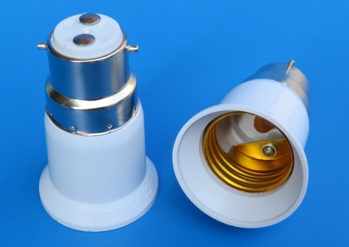 B22 a e27 adattatore convertitore portalampada lampada led 12v 24v 48v 220v presa di adattamento bestmall_fr co - 1