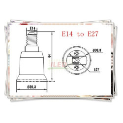 E14 to e27 light for led light lamp bulbs base holder adapter converter 12v 24v 48v 220v lampholder conversion jr international 