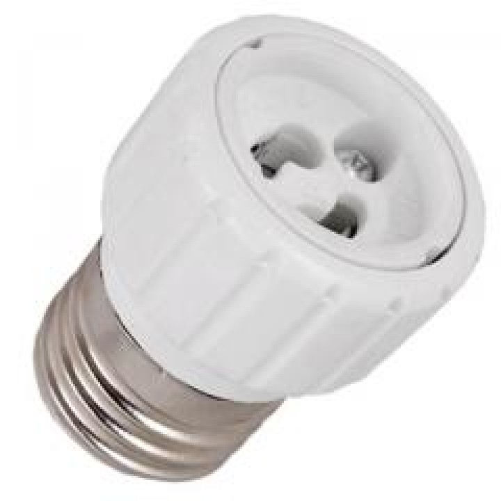 Gu10 e27 adaptador convertidor lámpara portalámparas llevó 12v 24v 48v 220v zócalo de adaptación jr international - 1